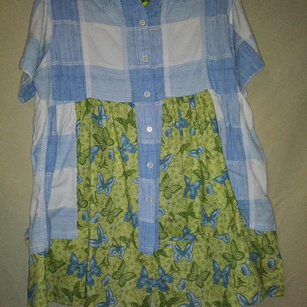 197 jeaniemade scrapwear size 2 X Tunic - Picture 2 of 3